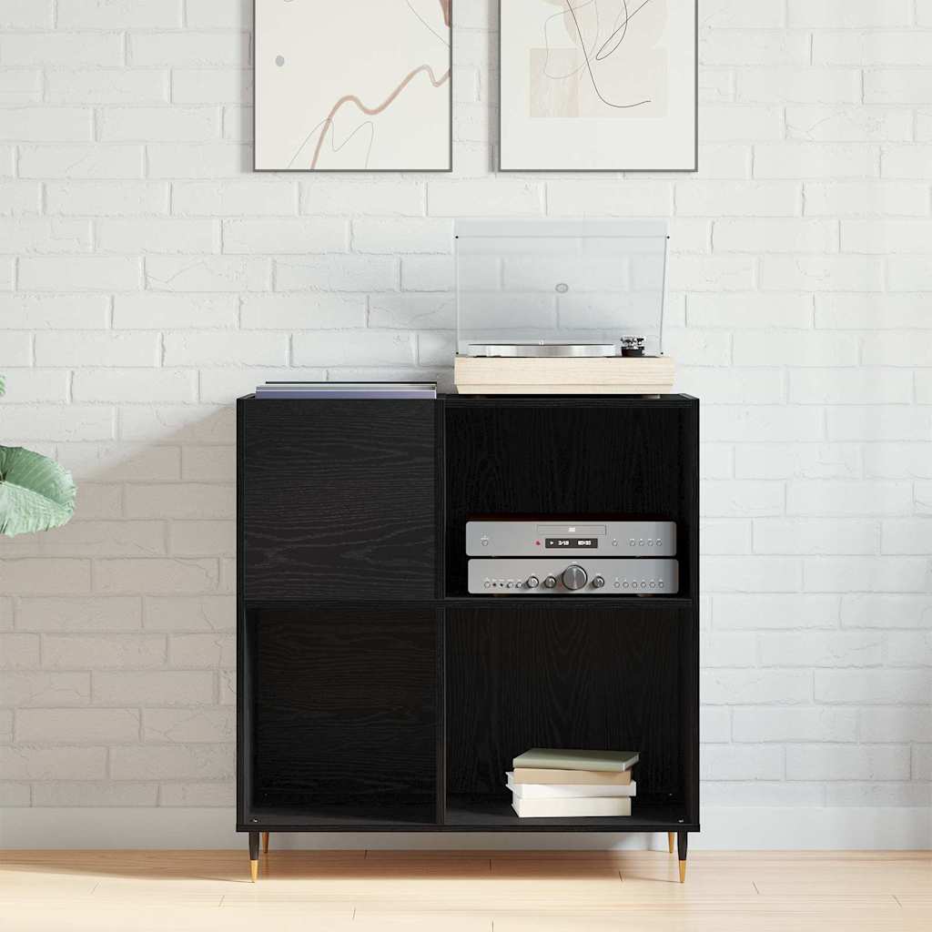 Ormar za ploče Crni hrast 85 x 38 x 89 cm Konstruirano drvo