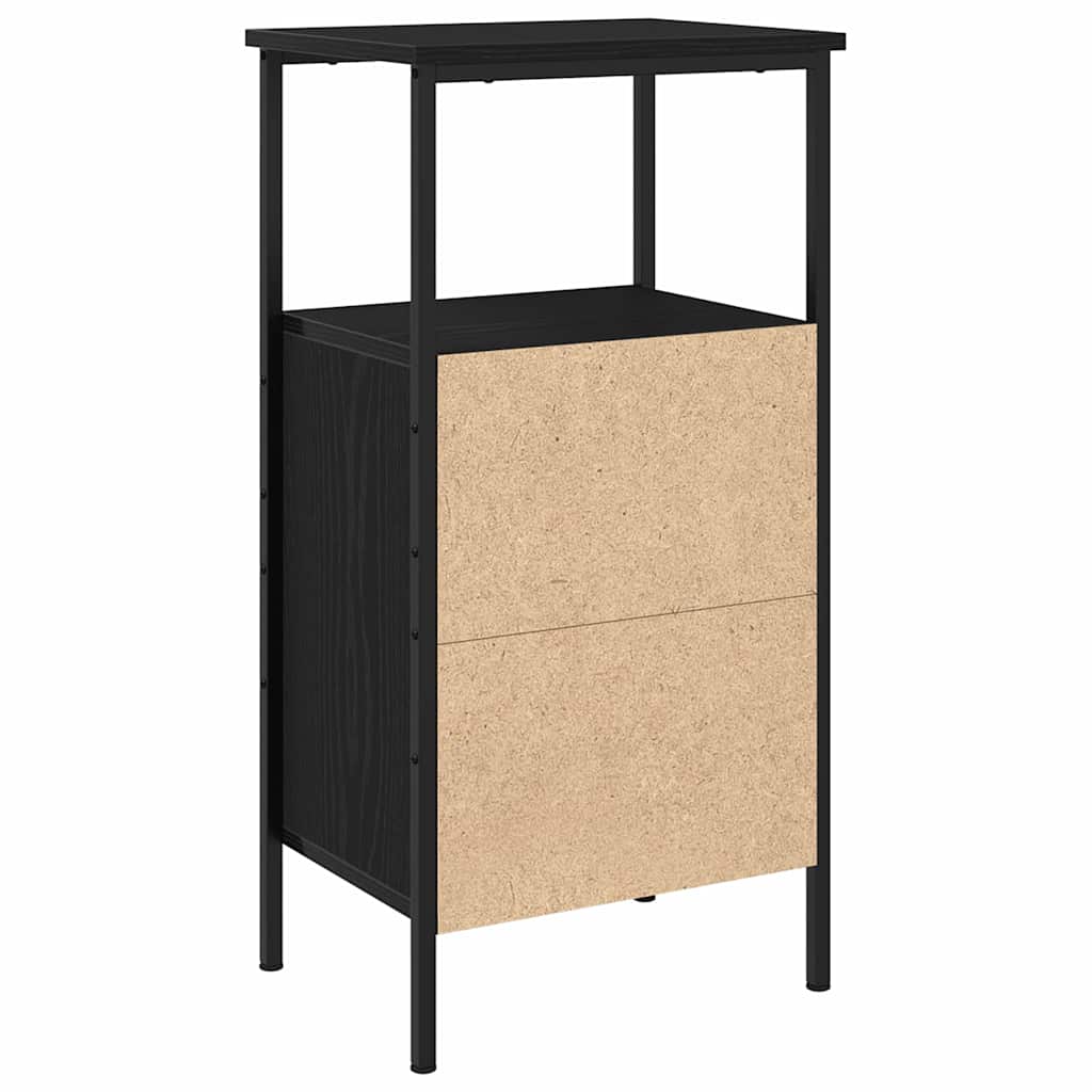 Noćni ormar Crni hrast 41 x 31 x 80 cm Konstruirano drvo