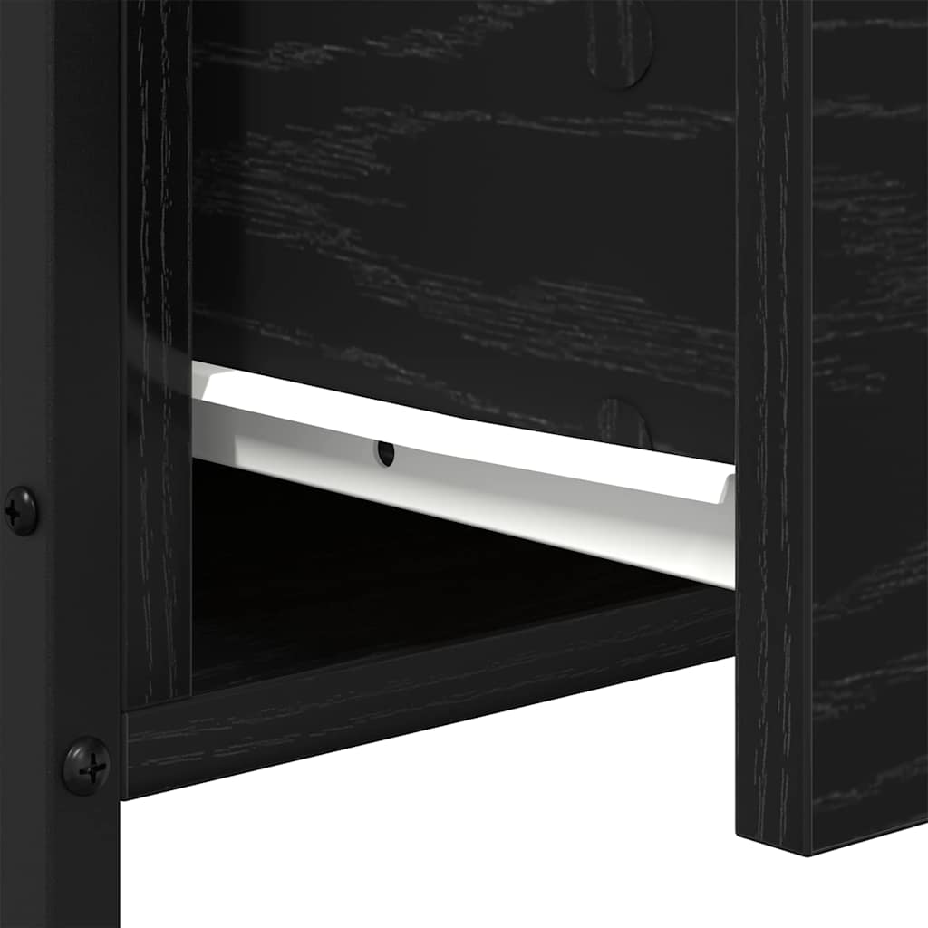 Noćni ormar s ladicama 2 pcs Crni hrast 34 x 35,5 x 70 cm