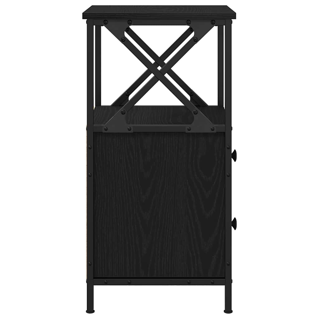 Noćni ormar s ladicama 2 pcs Crni hrast 34 x 35,5 x 70 cm