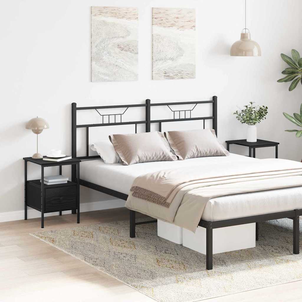 Noćni ormar 2 pcs Crni hrast 34 x 36 x 50 cm Konstruirano drvo