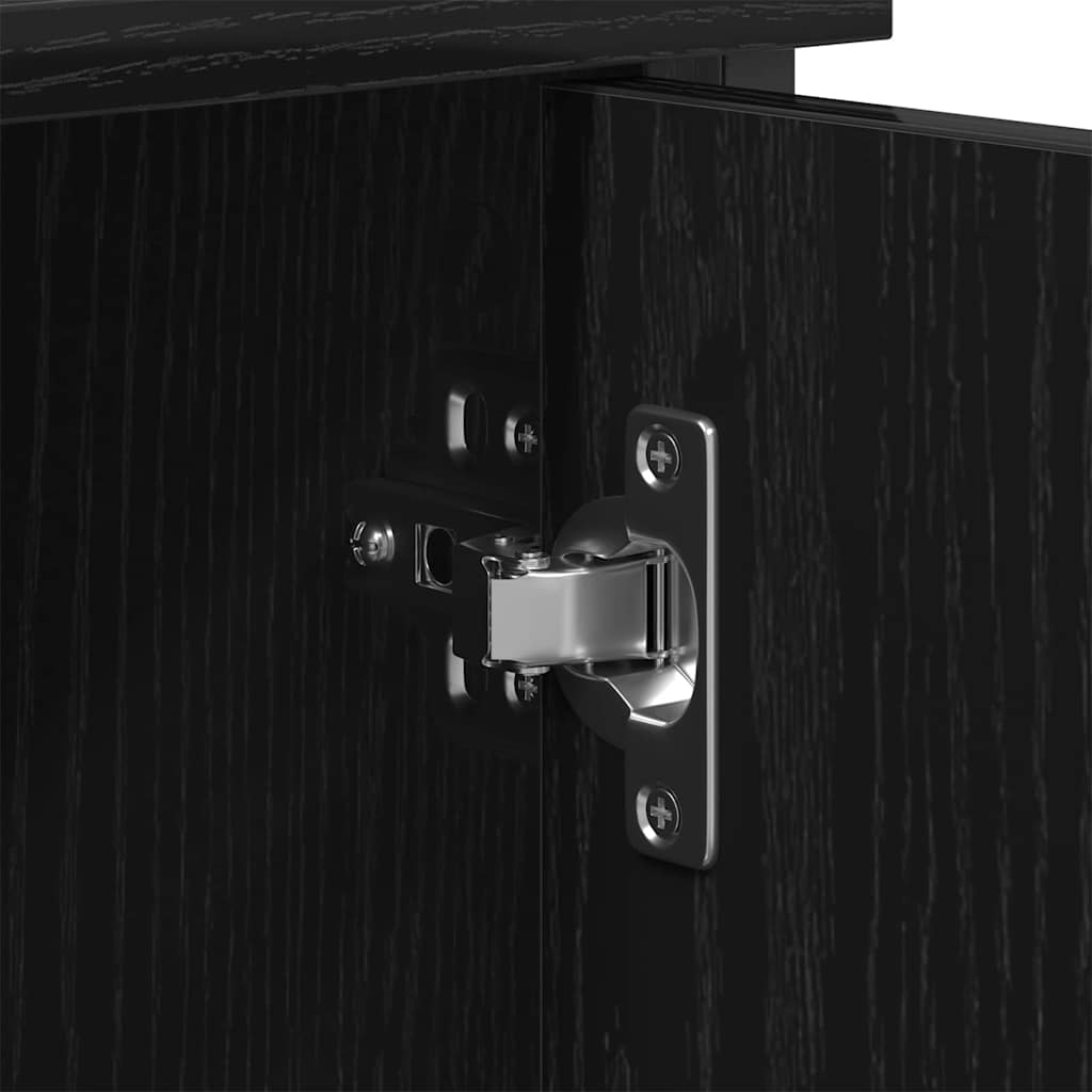 Set TV komoda Crni hrast 101 x 35 x 65 cm Konstruirano drvo