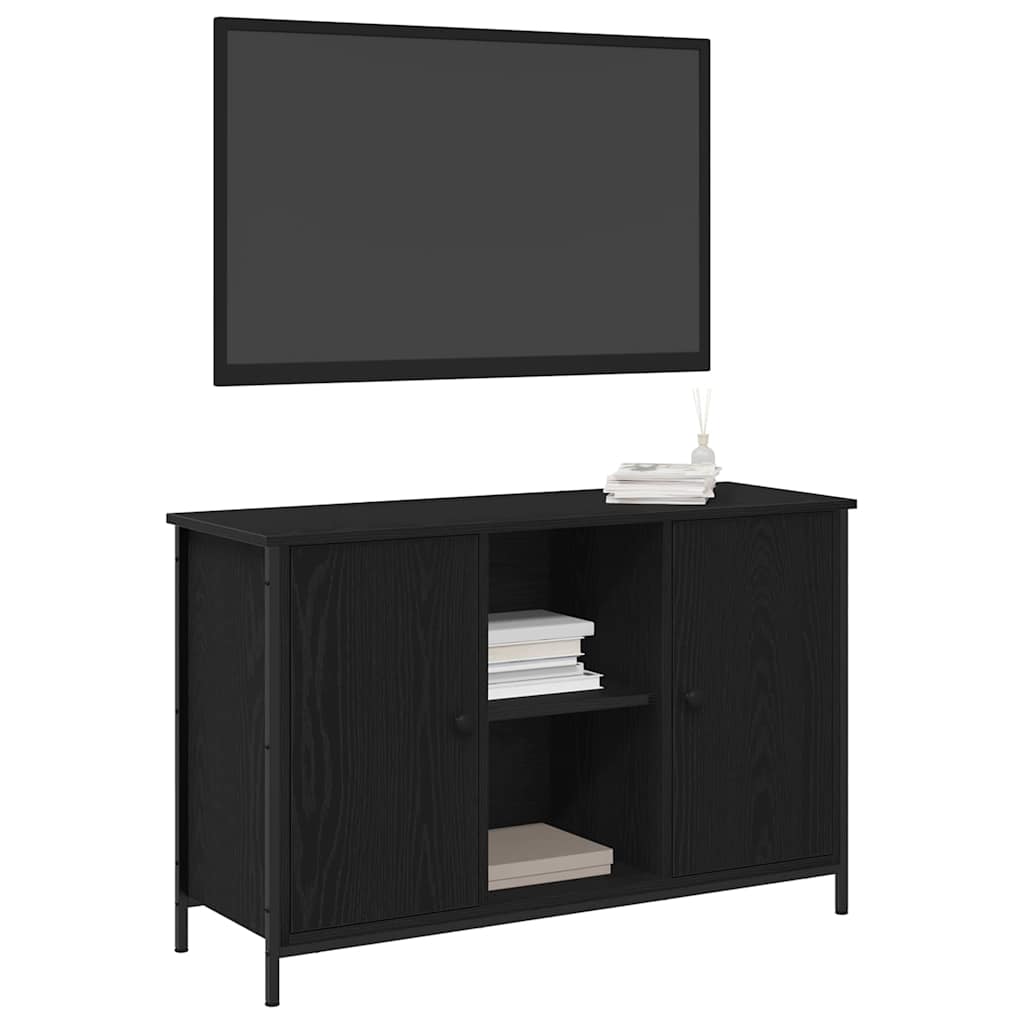 Set TV komoda Crni hrast 101 x 35 x 65 cm Konstruirano drvo
