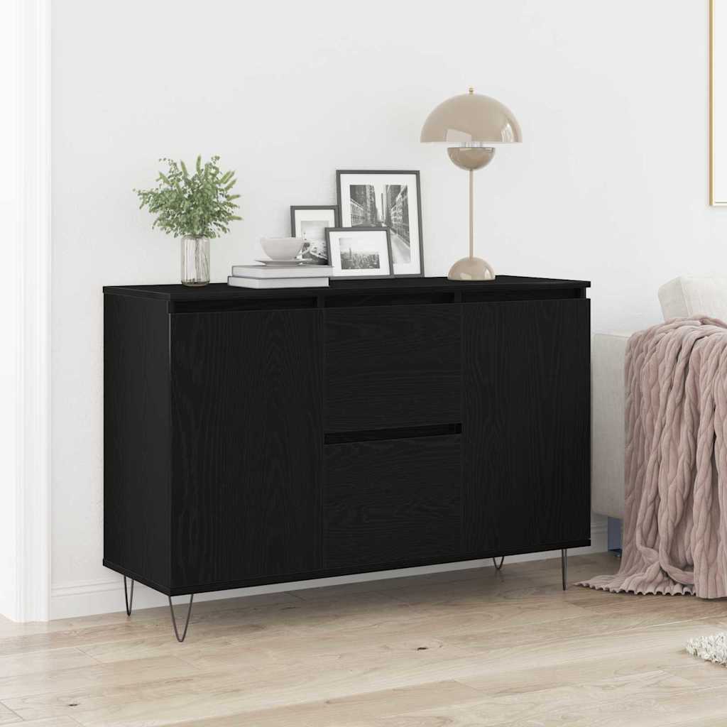 Kreveta Crni hrast 101,5 x 35 x 70 cm Konstruirano drvo