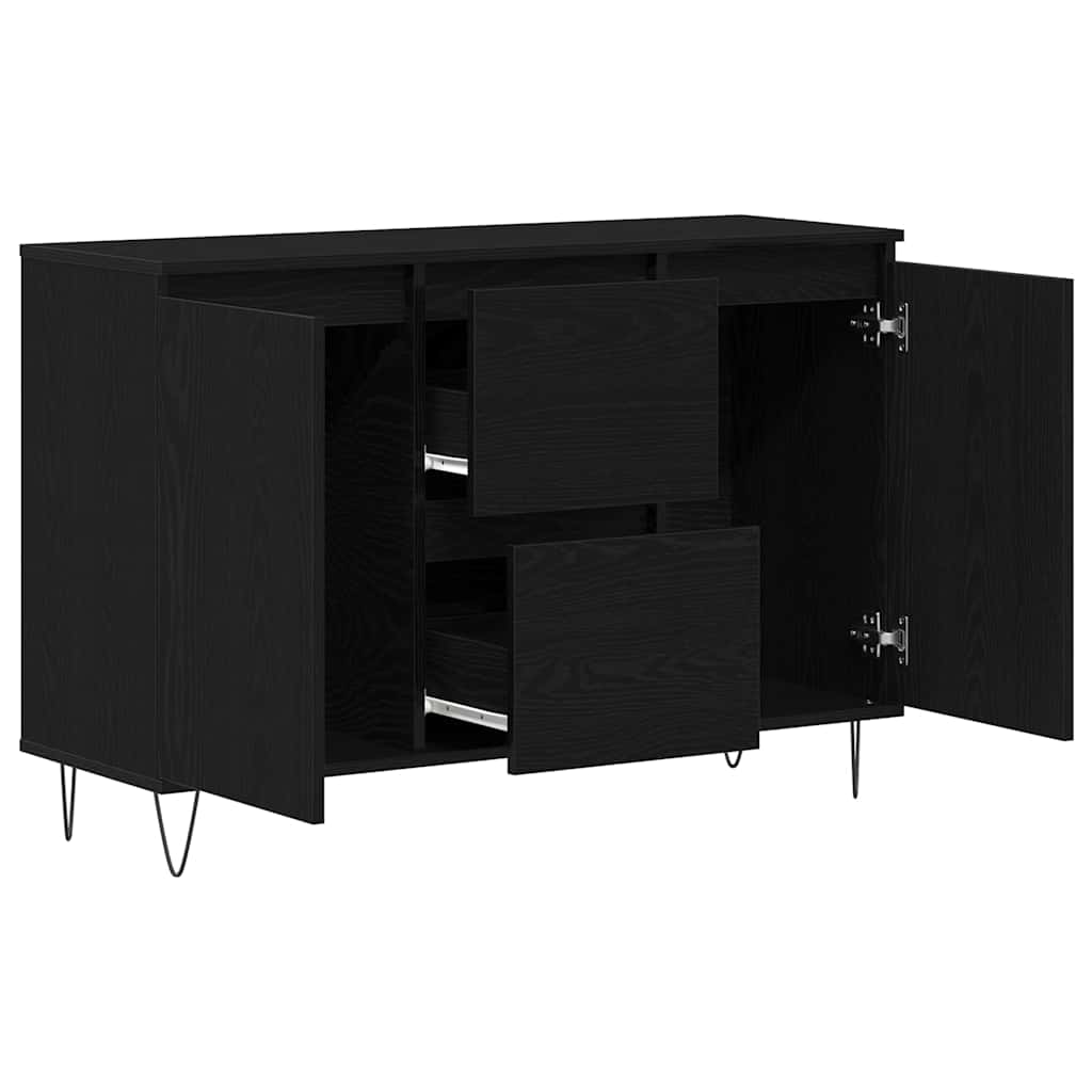 Kreveta Crni hrast 101,5 x 35 x 70 cm Konstruirano drvo
