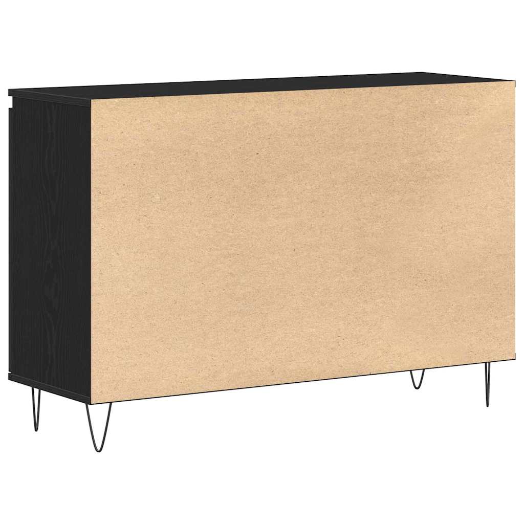 Kreveta Crni hrast 101,5 x 35 x 70 cm Konstruirano drvo