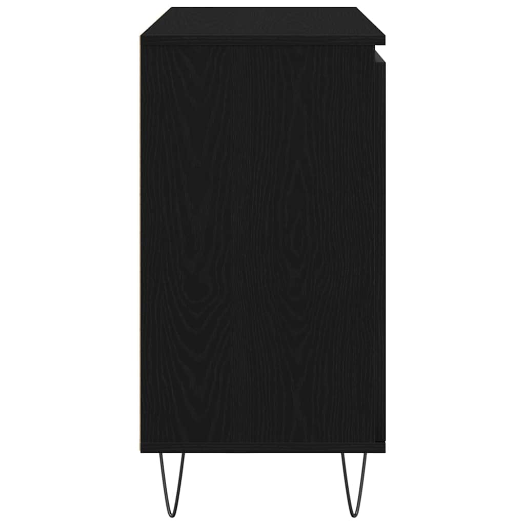 Kreveta Crni hrast 101,5 x 35 x 70 cm Konstruirano drvo