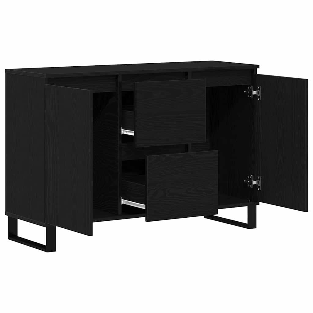 Kreveta Crni hrast 101,5 x 35 x 70 cm Konstruirano drvo