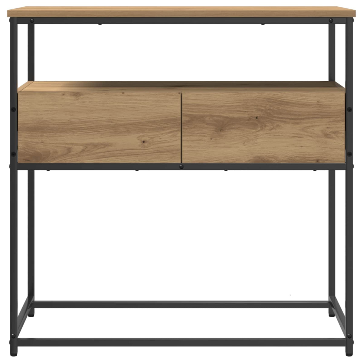 Konzolna stolica s ladicama Umjetnički hrast 75 x 40 x 75 cm