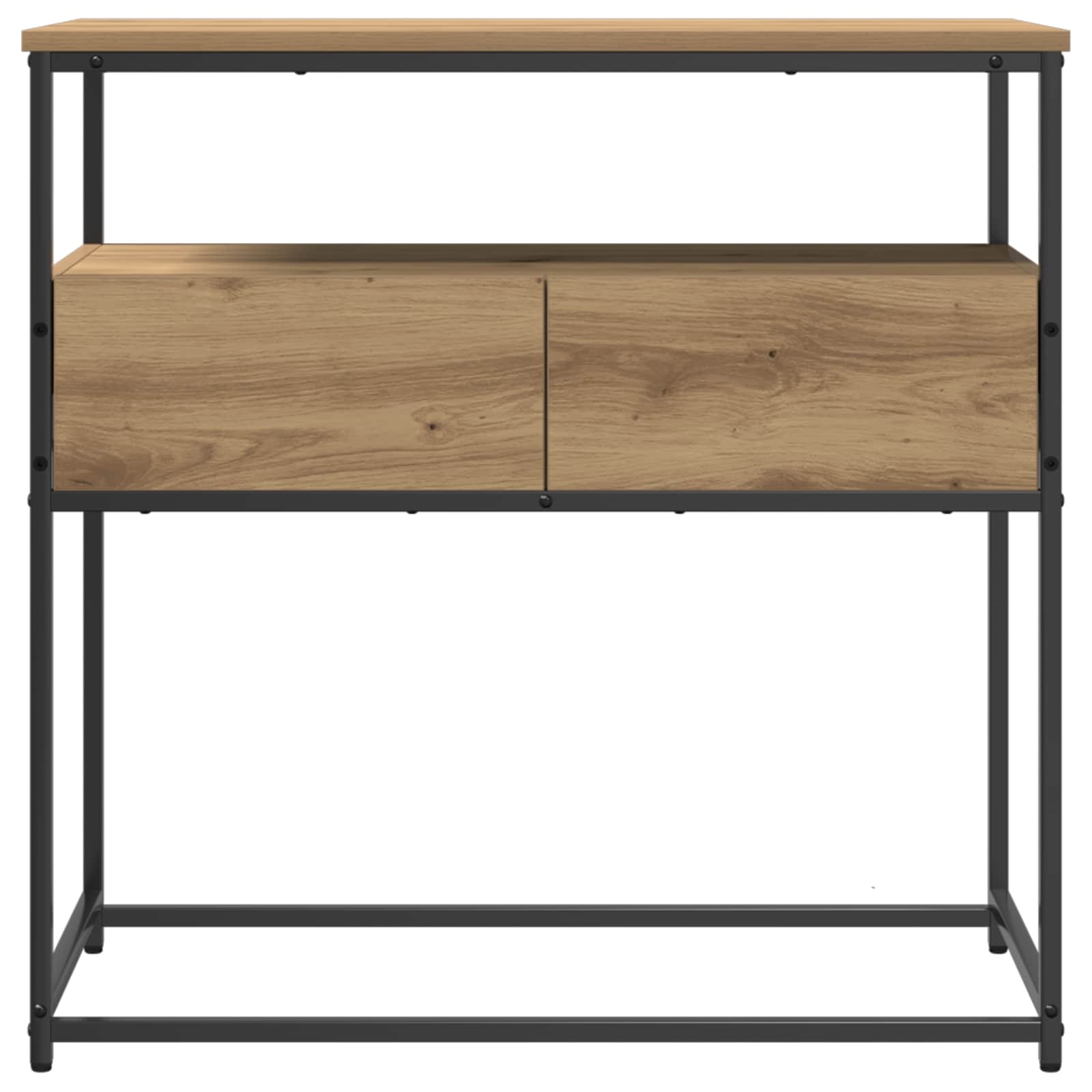 Konzolna stolica s ladicama Umjetnički hrast 75 x 40 x 75 cm