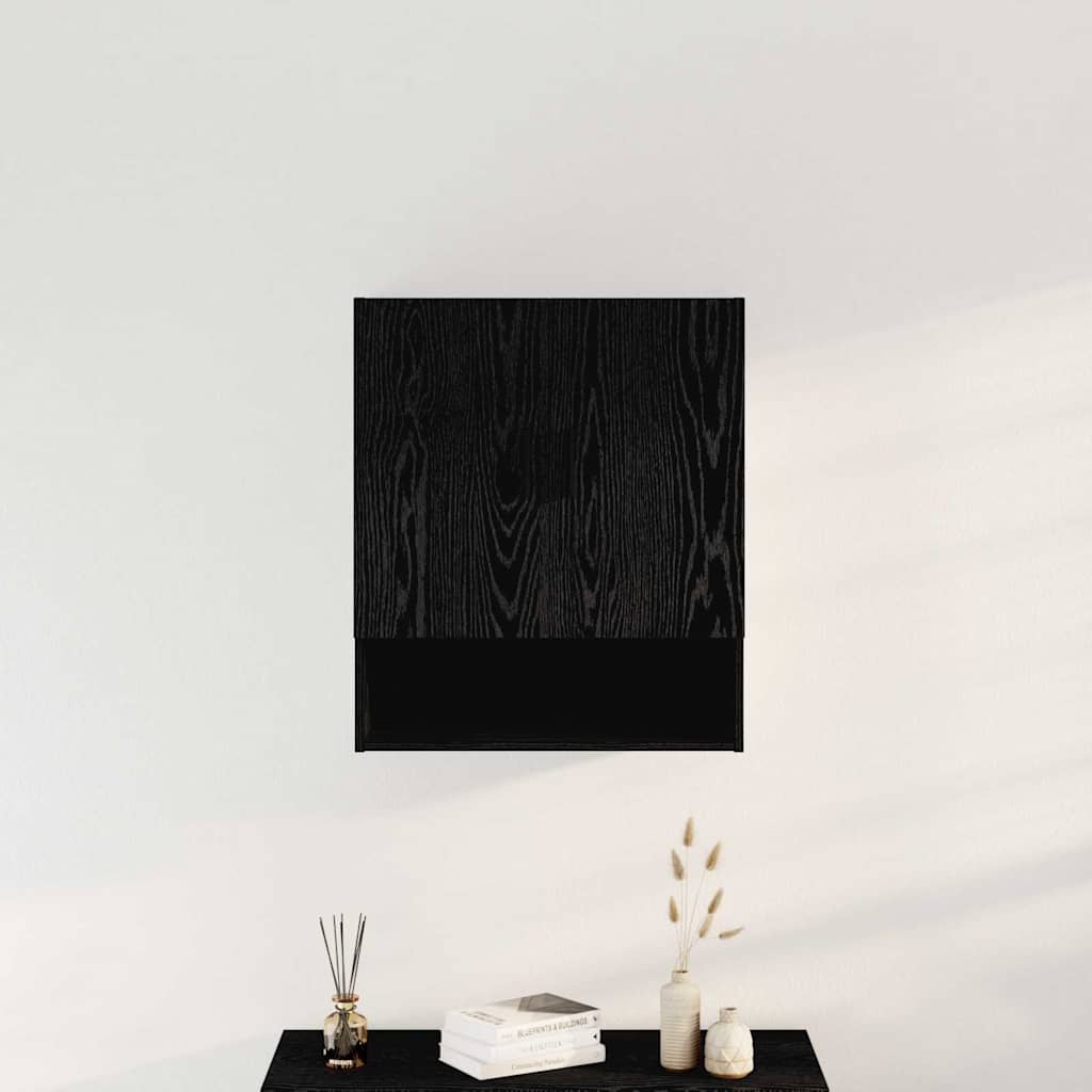 Kabinetski zidni Crni hrast 60 x 31 x 70 cm Konstruirano drvo
