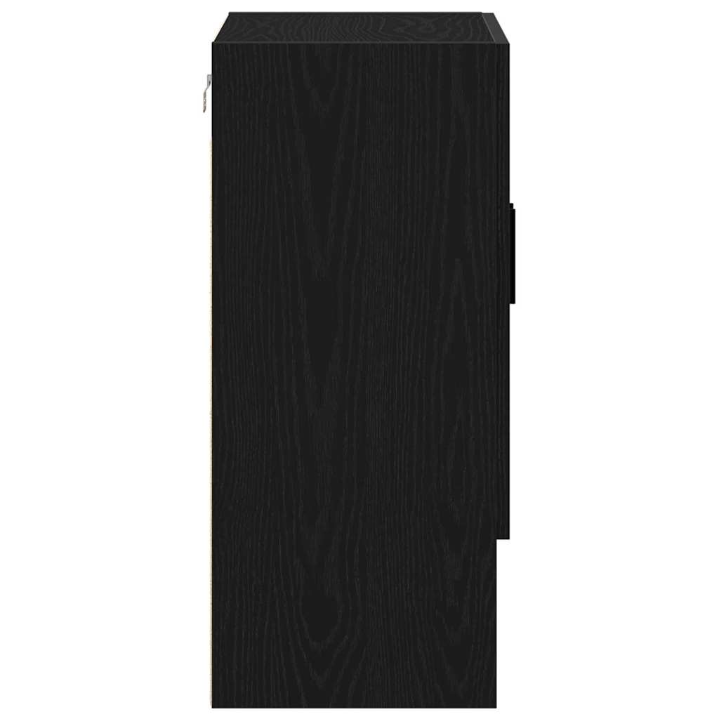 Kabinetski zidni Crni hrast 60 x 31 x 70 cm Konstruirano drvo