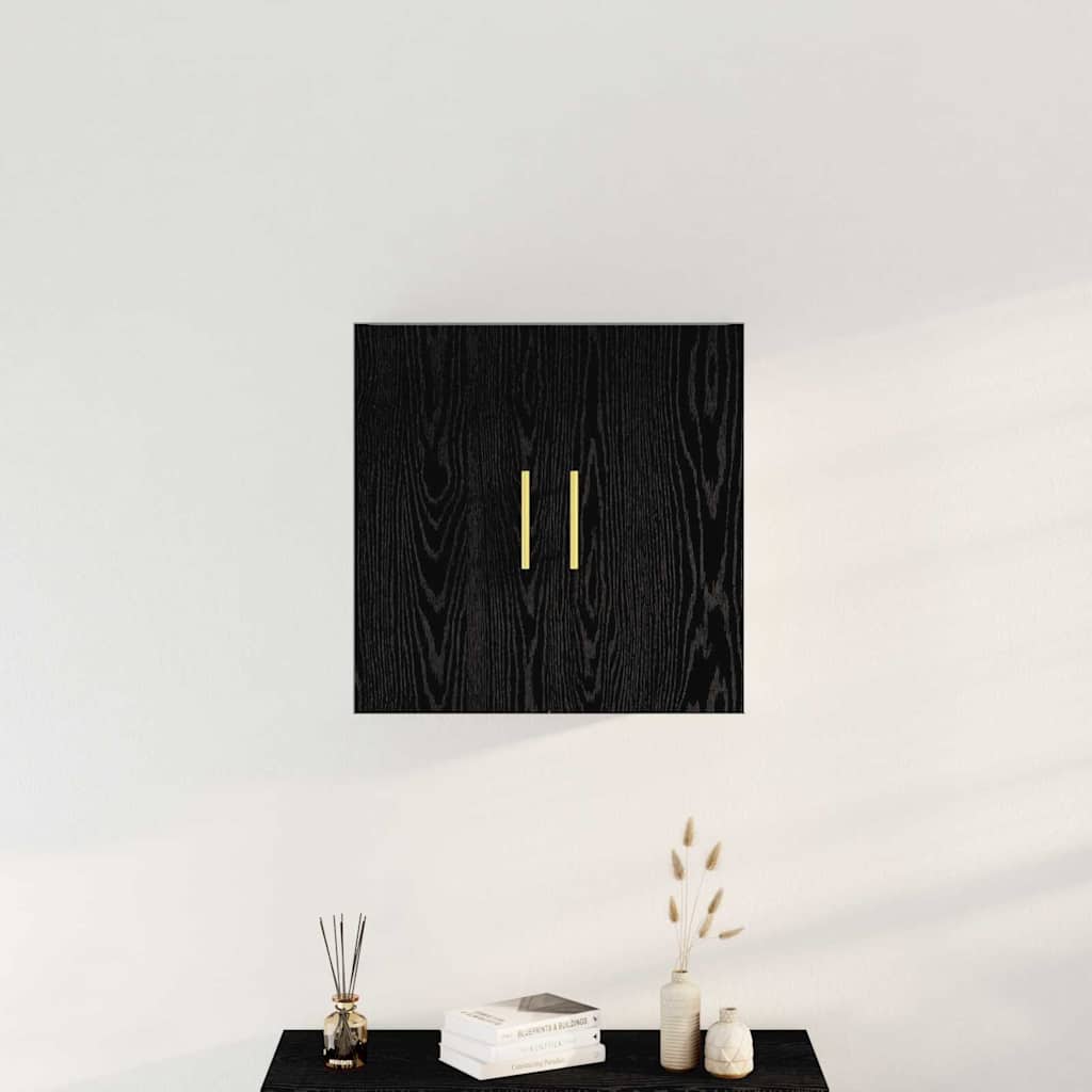 Kabinetski zidni Crni hrast 60 x 31 x 70 cm Konstruirano drvo