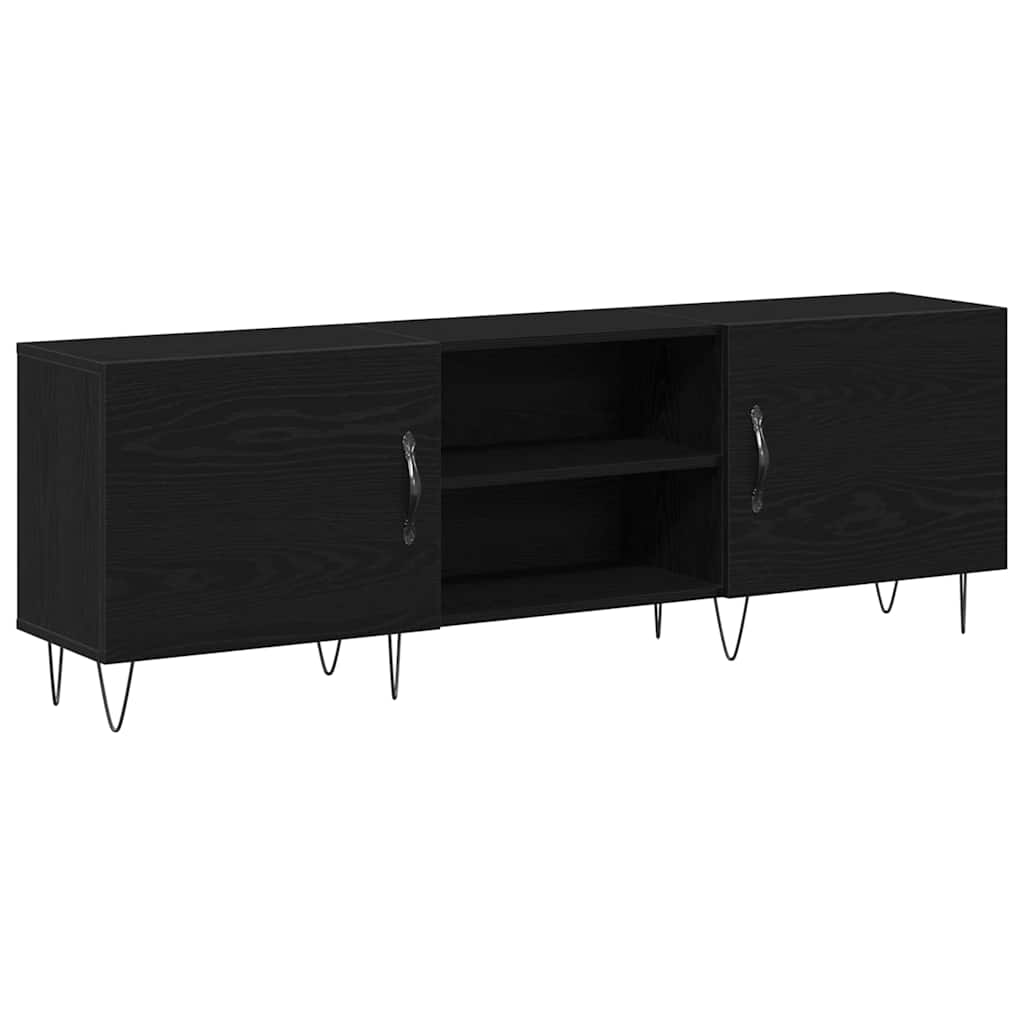 Set TV komoda Crni hrast 150 x 30 x 50 cm Konstruirano drvo