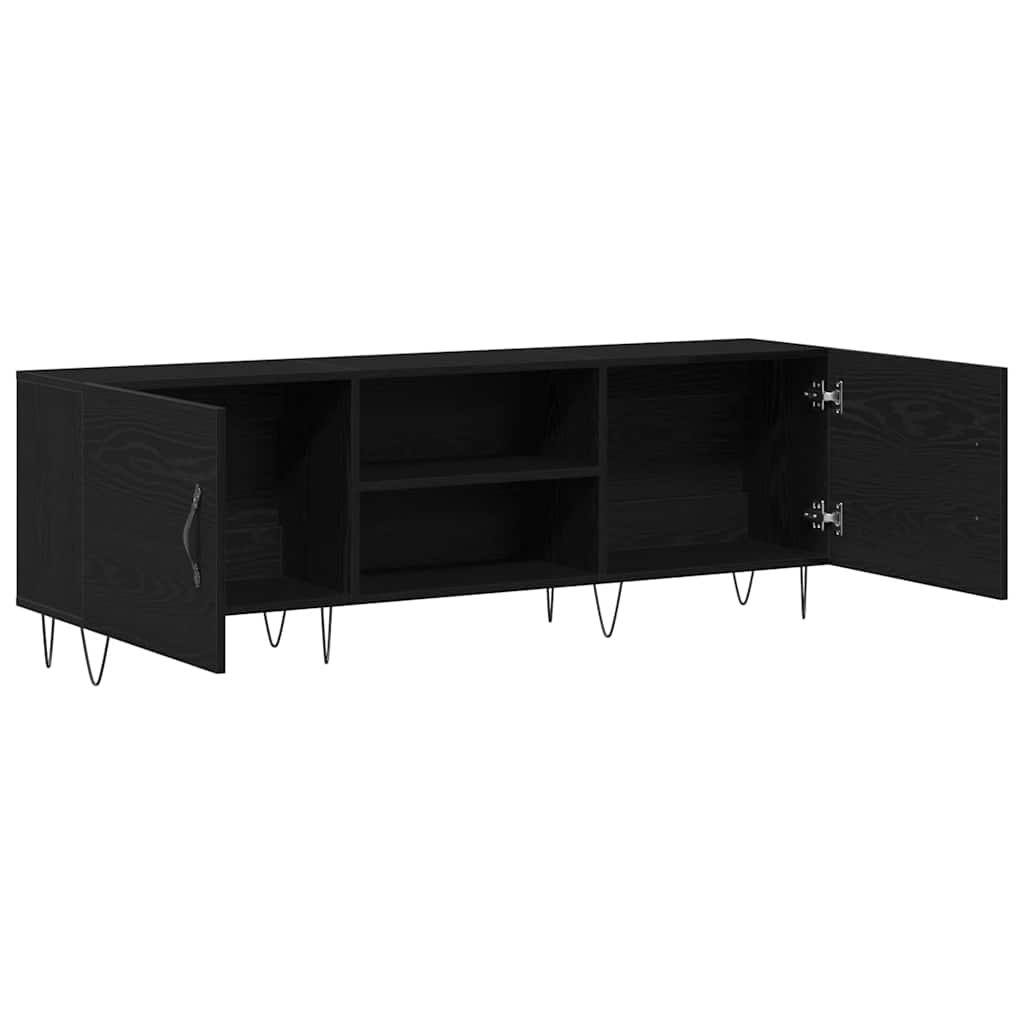 Set TV komoda Crni hrast 150 x 30 x 50 cm Konstruirano drvo