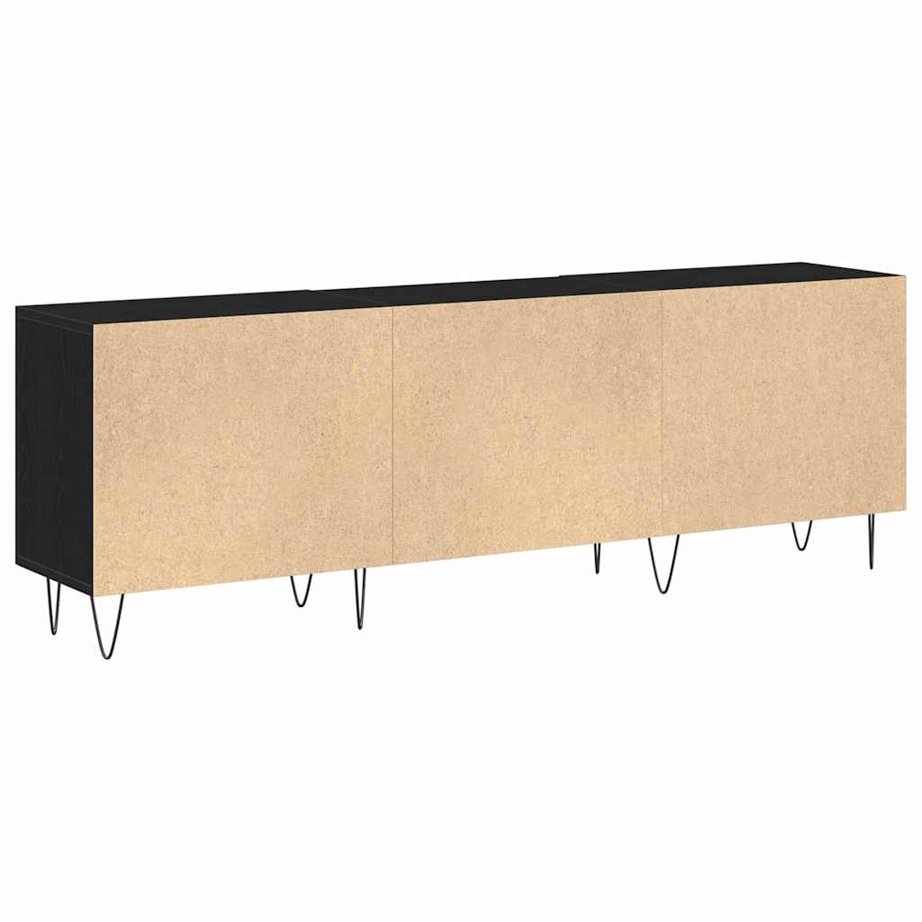 Set TV komoda Crni hrast 150 x 30 x 50 cm Konstruirano drvo