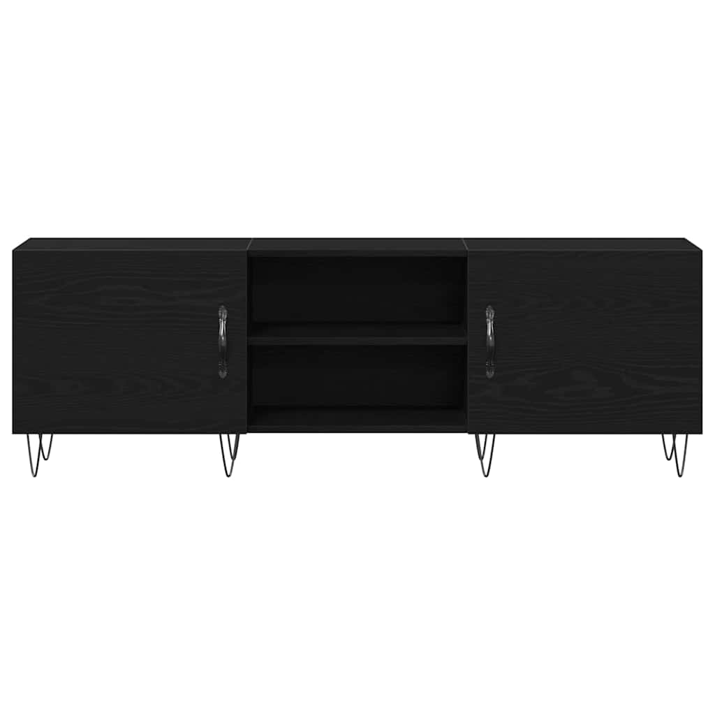 Set TV komoda Crni hrast 150 x 30 x 50 cm Konstruirano drvo