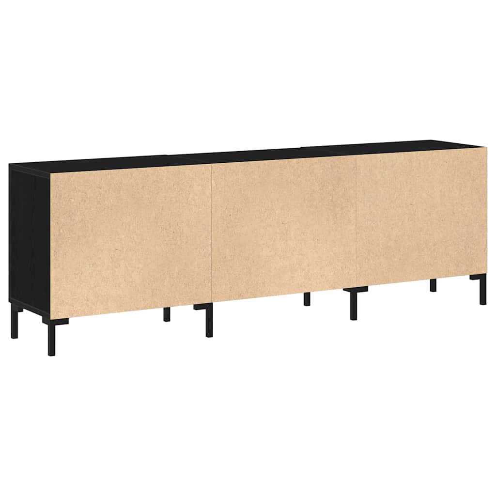 Set TV komoda Crni hrast 150 x 30 x 50 cm Konstruirano drvo