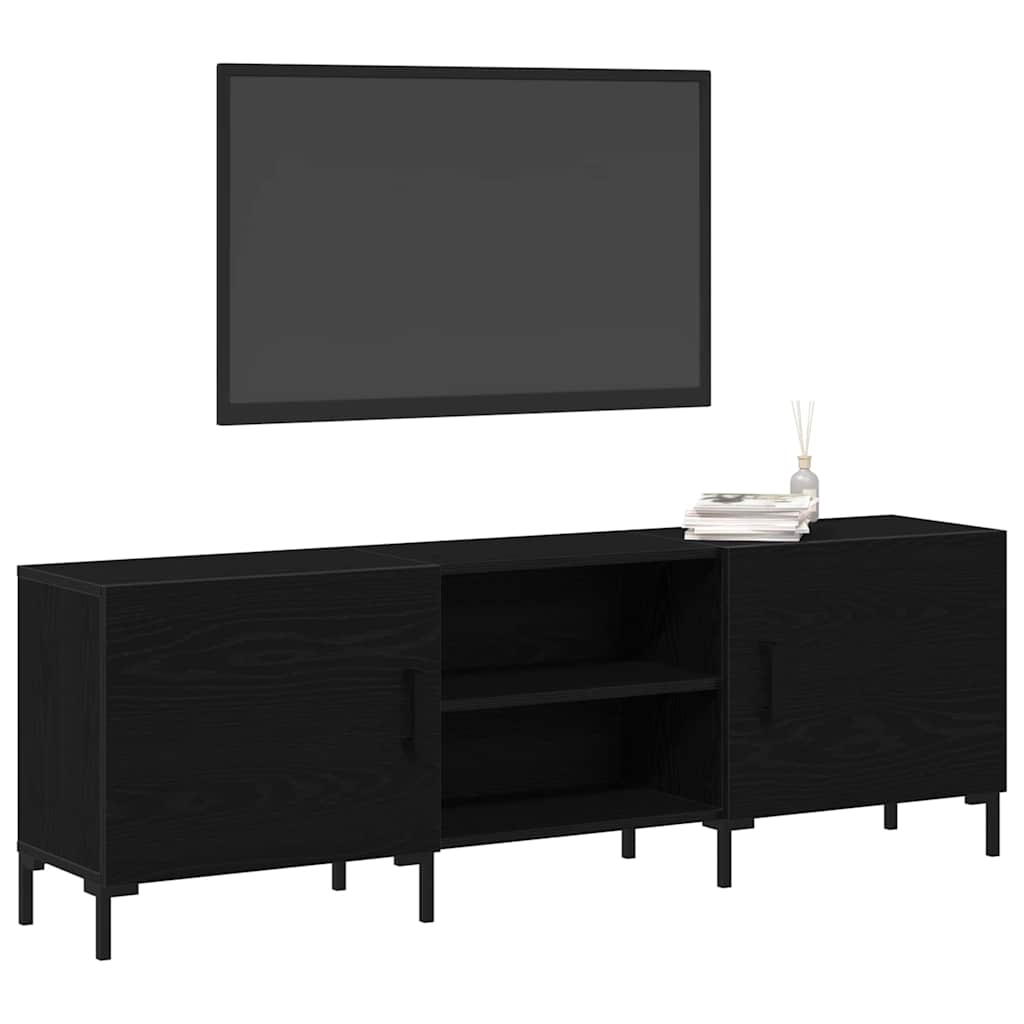 Set TV komoda Crni hrast 150 x 30 x 50 cm Konstruirano drvo