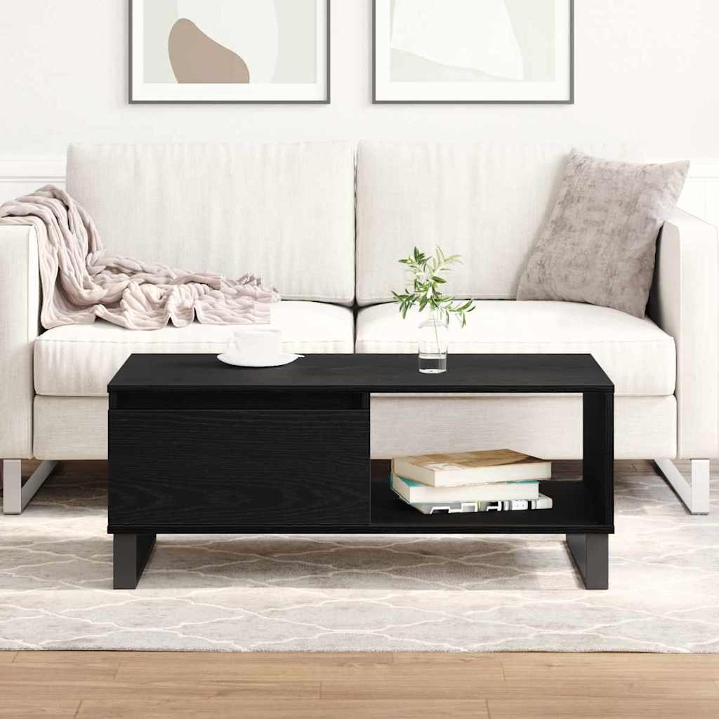 Kava Stol Crni hrast 90 x 50 x 36,5 cm Konstruirano drvo