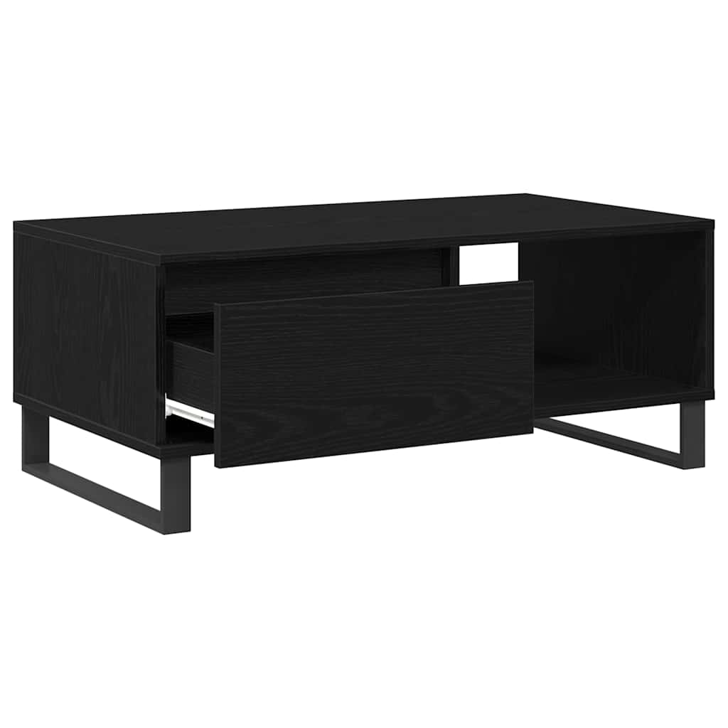 Kava Stol Crni hrast 90 x 50 x 36,5 cm Konstruirano drvo