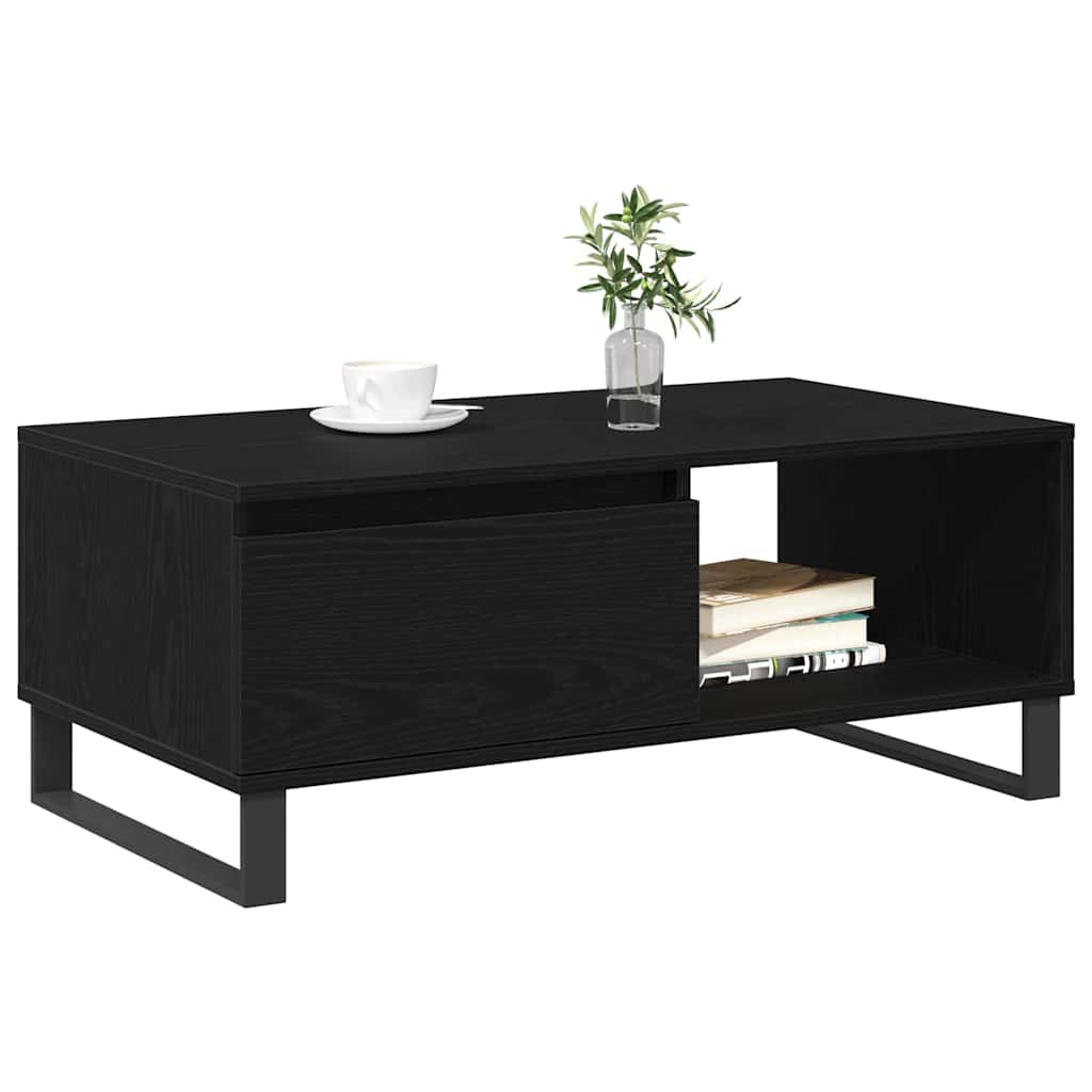 Kava Stol Crni hrast 90 x 50 x 36,5 cm Konstruirano drvo