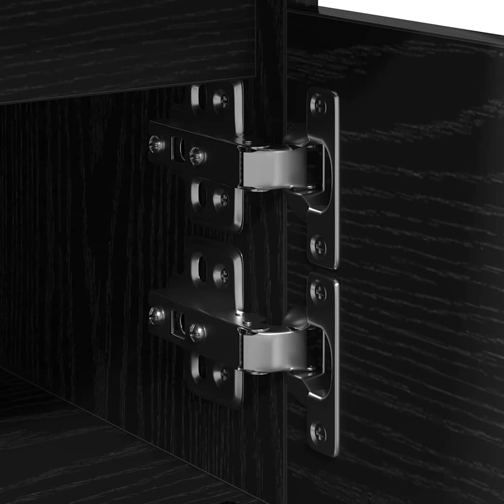 Noćni ormar 2 pcs Crni hrast 40 x 35 x 50 cm Konstruirano drvo
