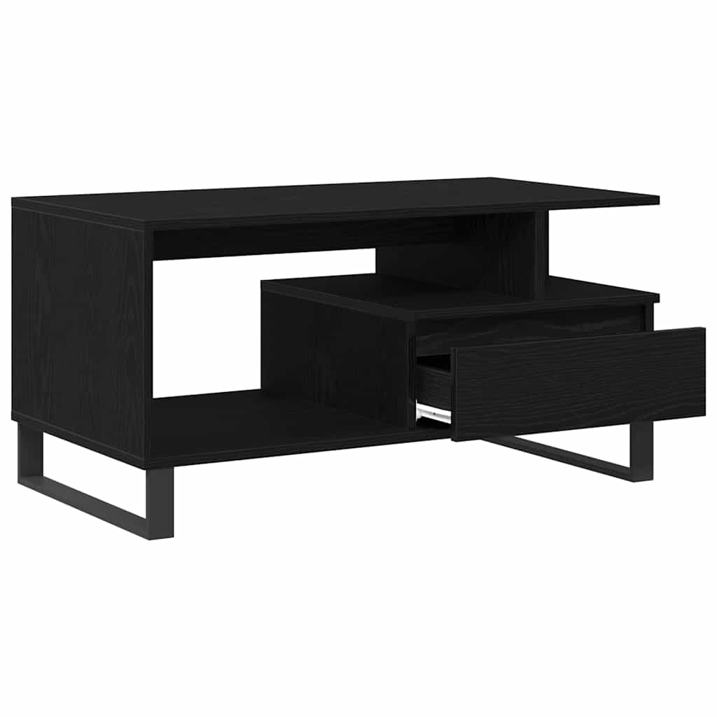 Kava Stol Crni hrast 90 x 49 x 45 cm Konstruirano drvo