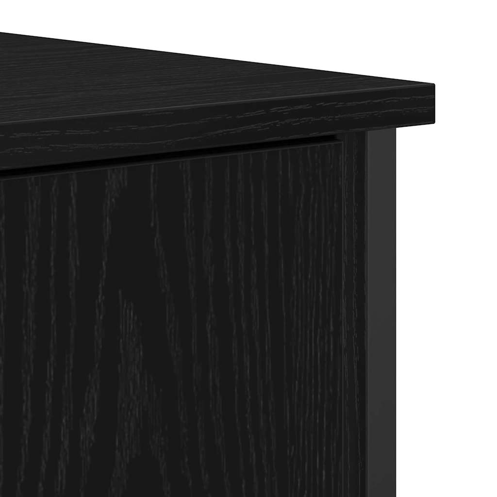 Kreveta Crni hrast 70 x 30 x 80 cm Konstruirano drvo