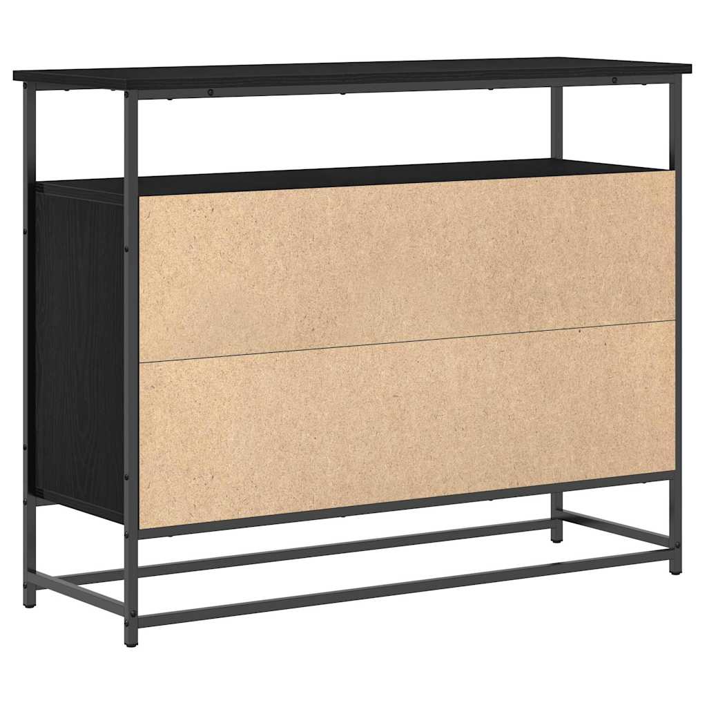 Kreveta Crni hrast 100 x 35 x 80 cm Konstruirano drvo