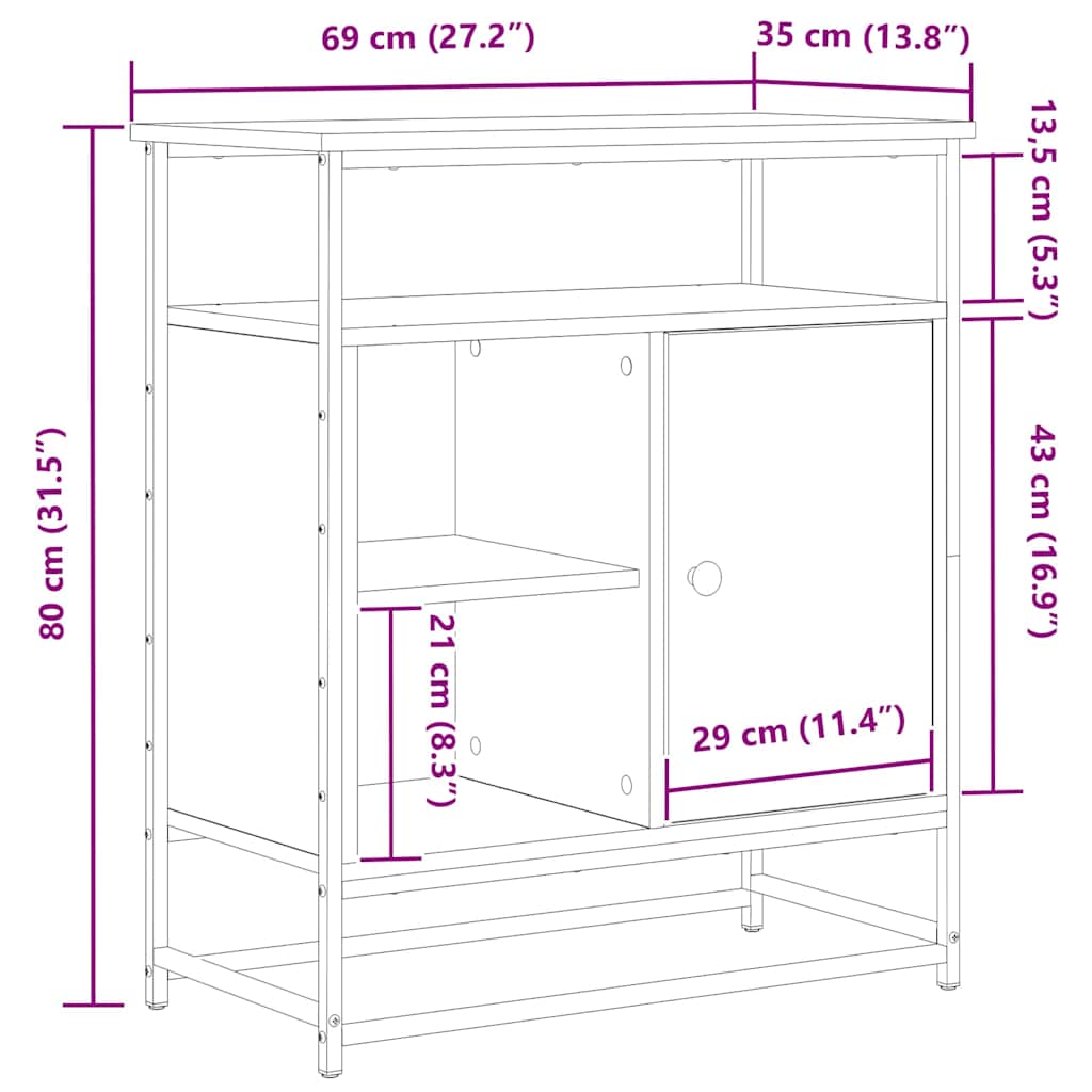 Kreveta Staro drvo 69 x 35 x 80 cm Konstruirano drvo