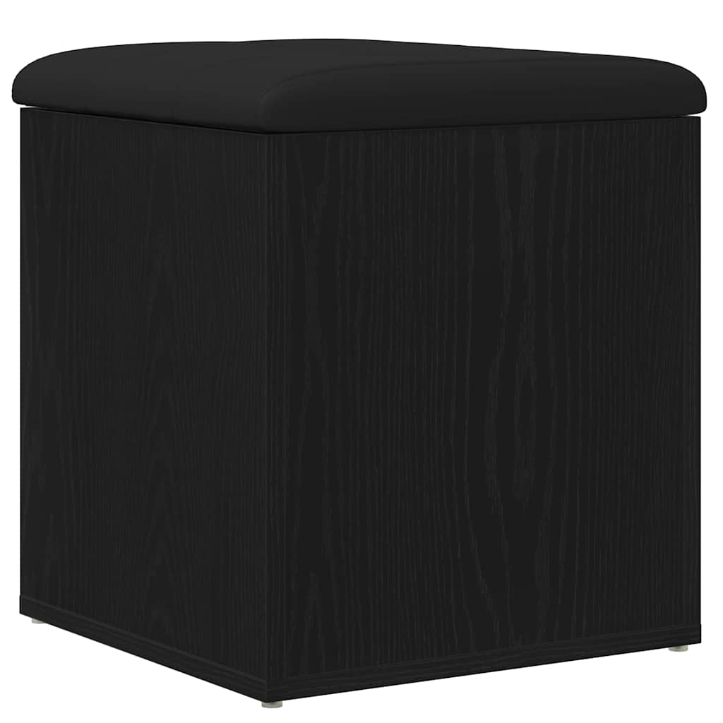 Klupa za pohranu Crni hrast 42 x 42 x 45 cm Konstruirano drvo