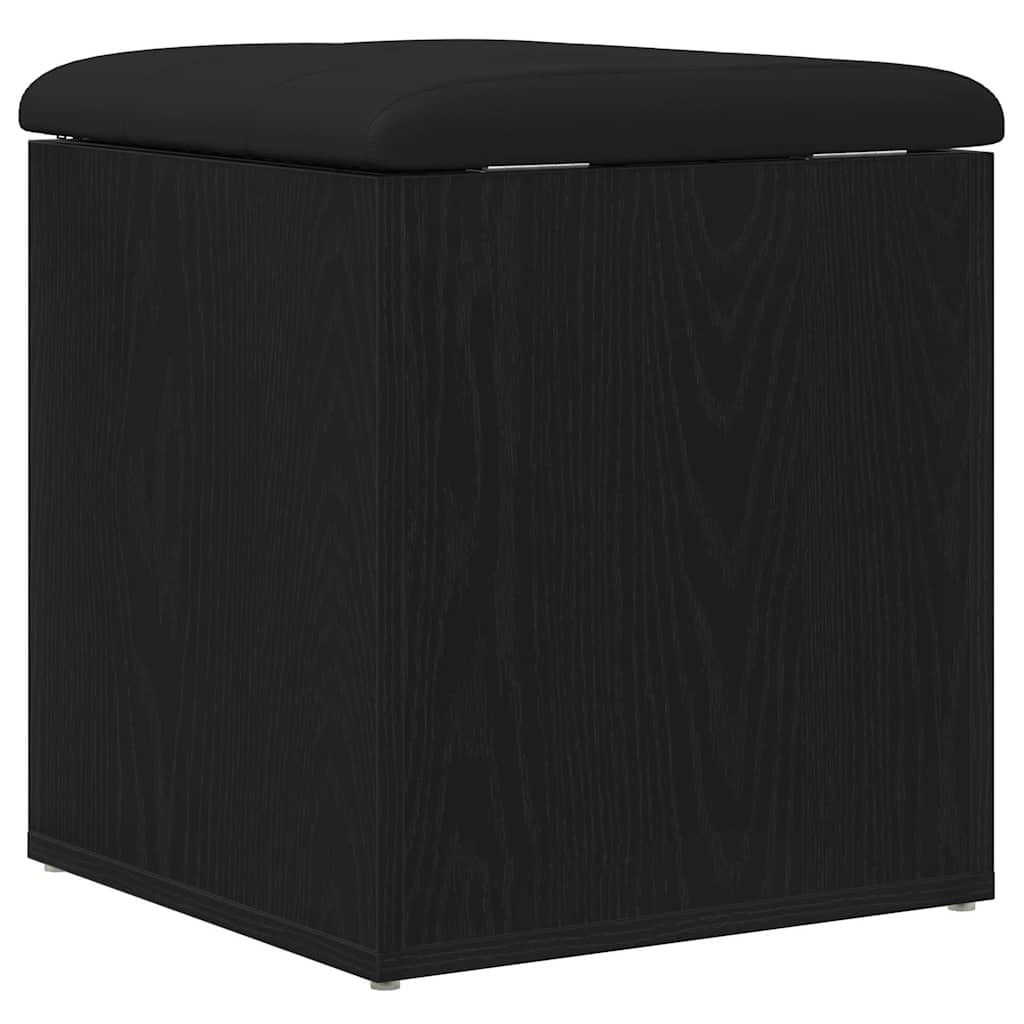 Klupa za pohranu Crni hrast 42 x 42 x 45 cm Konstruirano drvo