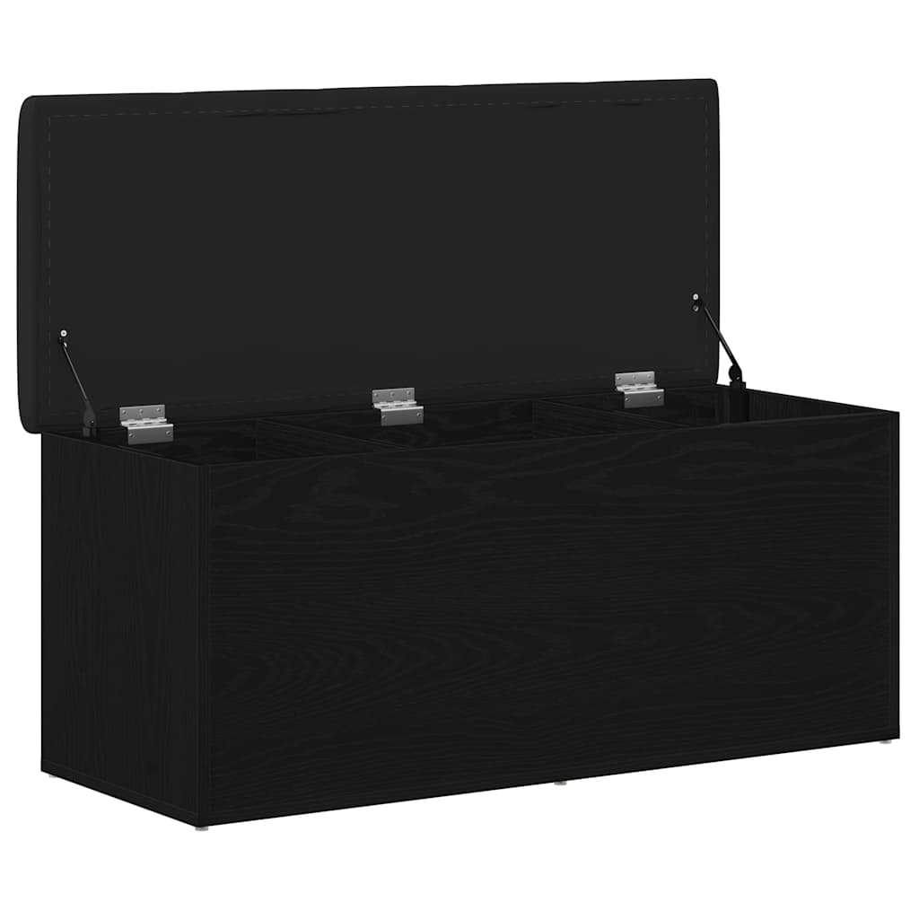 Klupa za pohranu Crni hrast 102 x 42 x 45 cm Konstruirano drvo