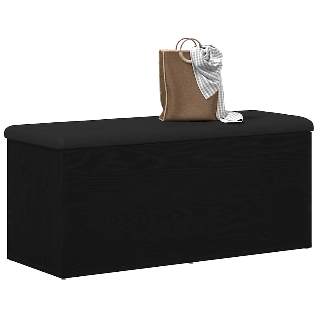 Klupa za pohranu Crni hrast 102 x 42 x 45 cm Konstruirano drvo