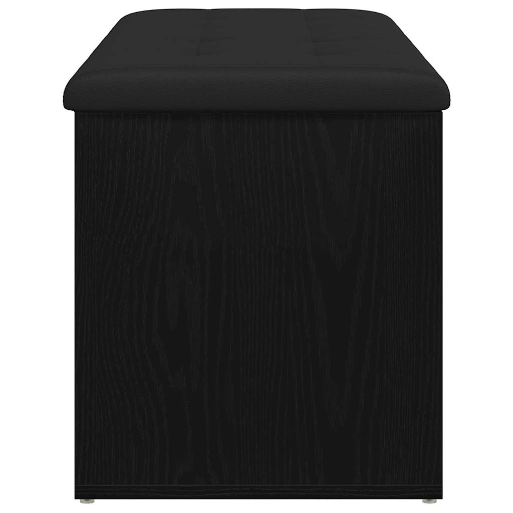 Klupa za pohranu Crni hrast 102 x 42 x 45 cm Konstruirano drvo