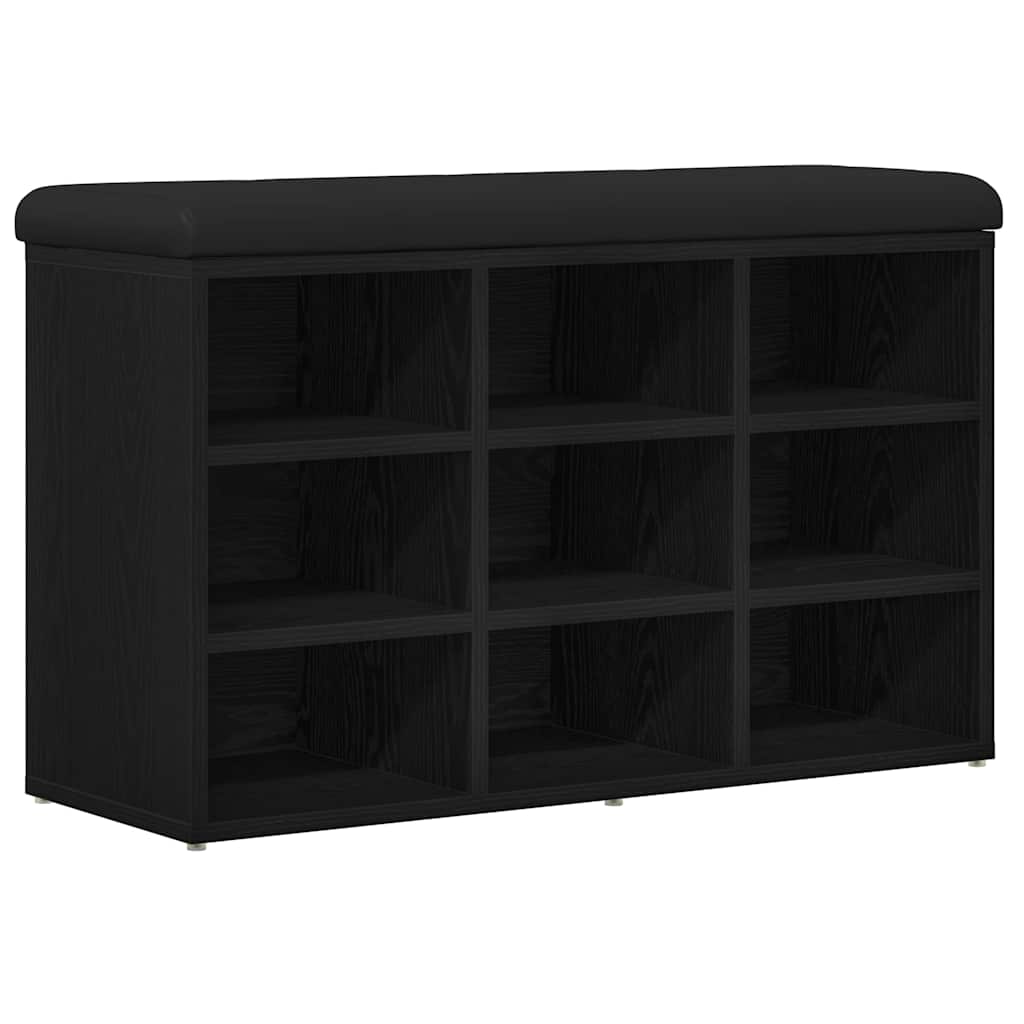 Klupa za cipele Crna 82 x 32 x 50 cm Konstruirano drvo