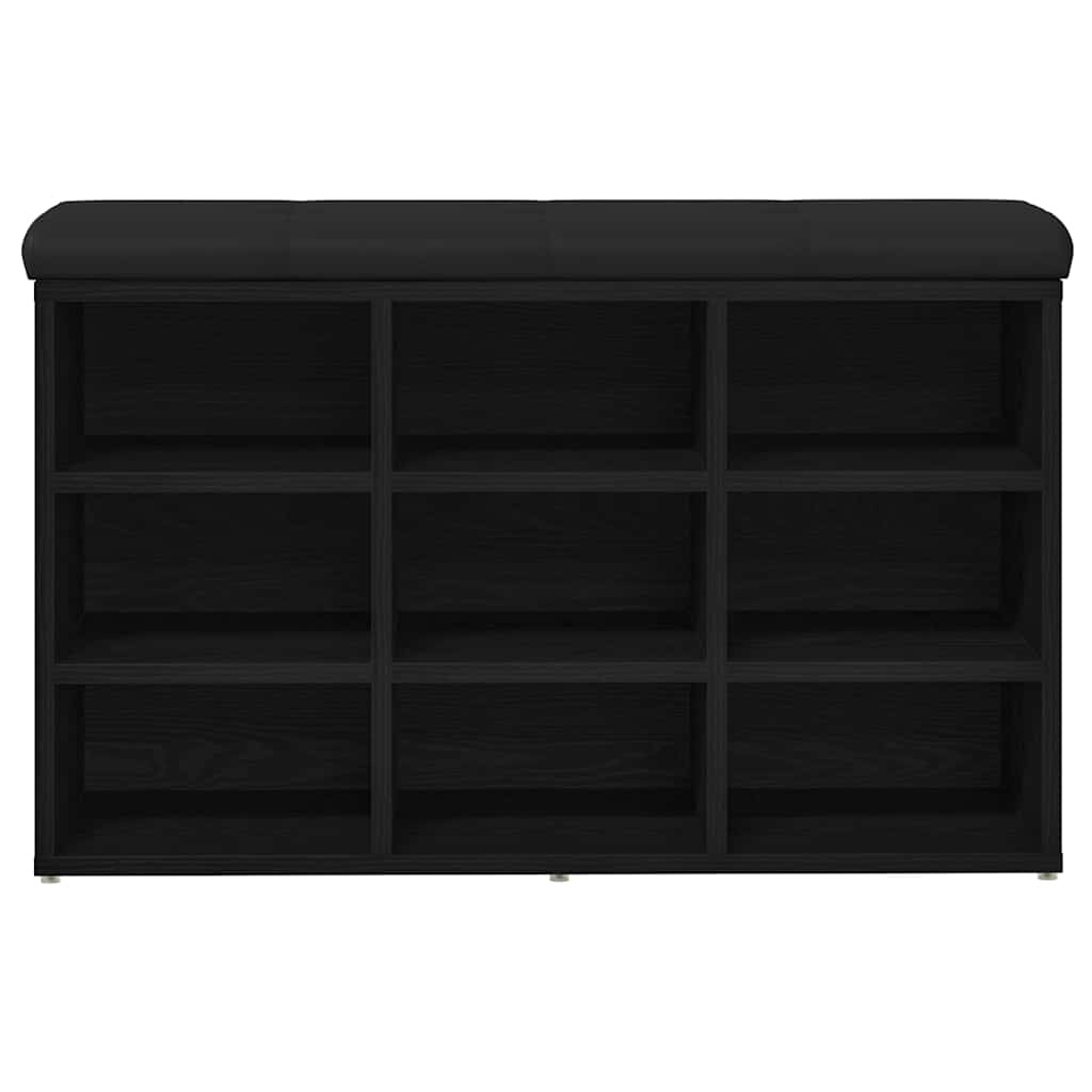 Klupa za cipele Crna 82 x 32 x 50 cm Konstruirano drvo