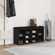 Klupa za cipele Crni hrast 102 x 32 x 50 cm Konstruirano drvo