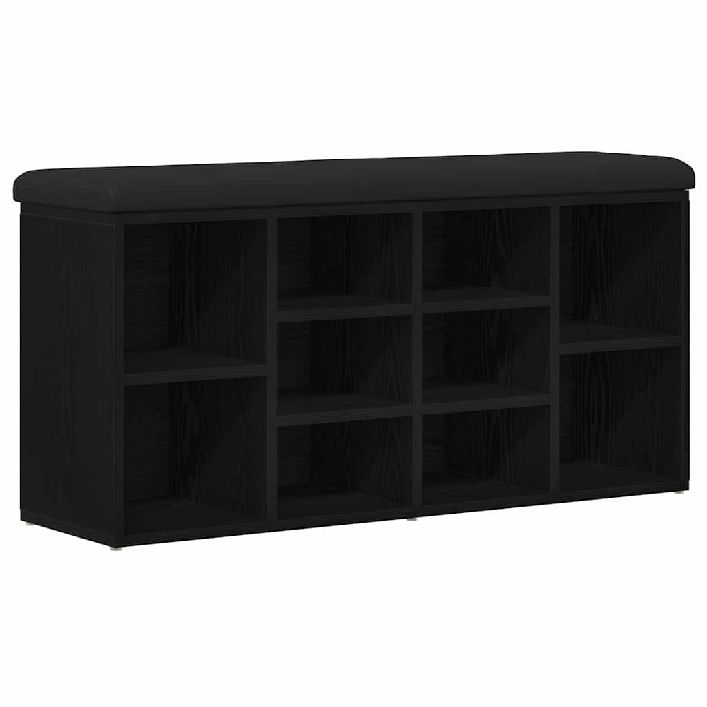 Klupa za cipele Crni hrast 102 x 32 x 50 cm Konstruirano drvo