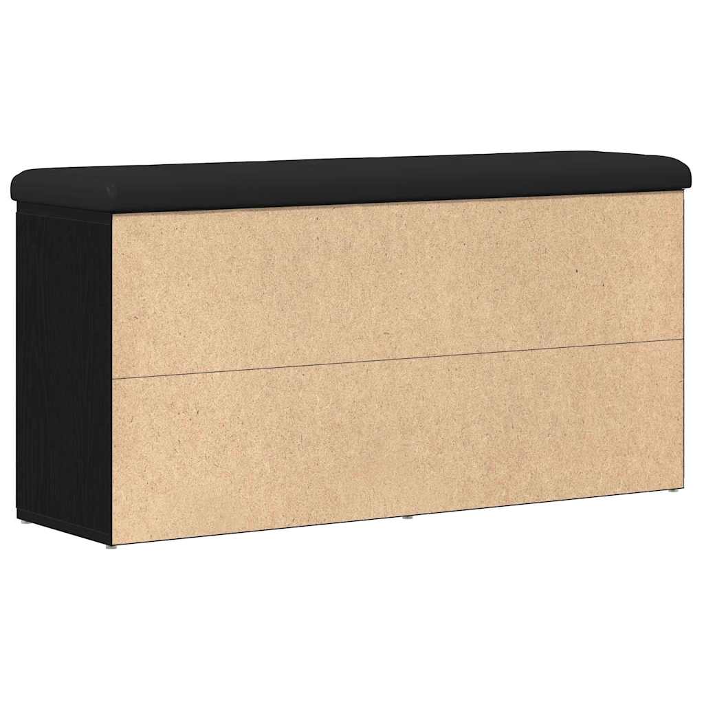 Klupa za cipele Crni hrast 102 x 32 x 50 cm Konstruirano drvo
