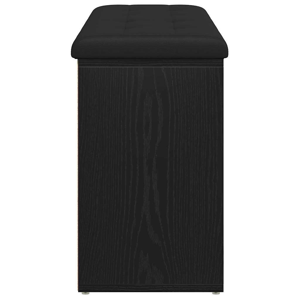 Klupa za cipele Crni hrast 102 x 32 x 50 cm Konstruirano drvo