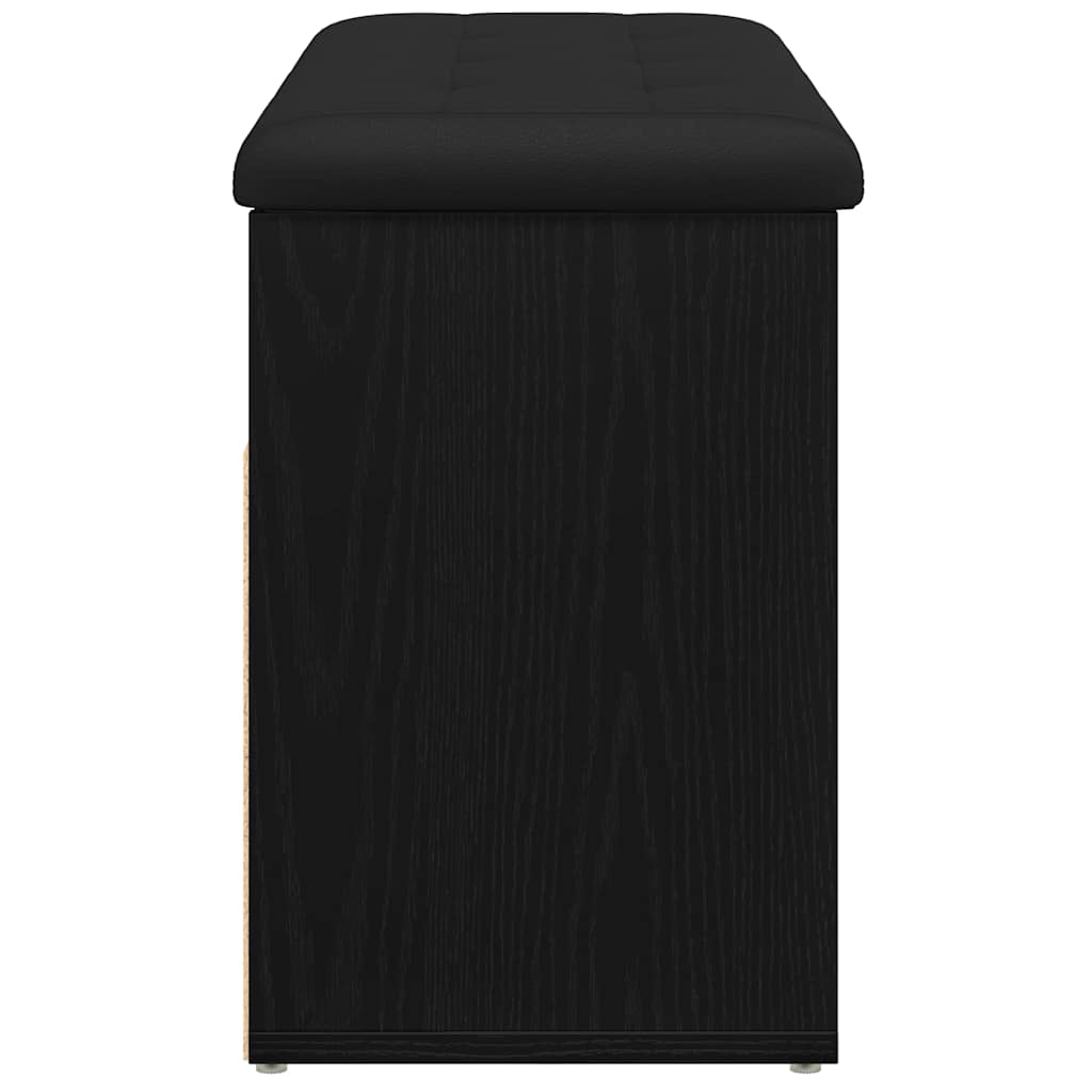Klupa za cipele Crna 80 x 30 x 45 cm Konstruirano drvo