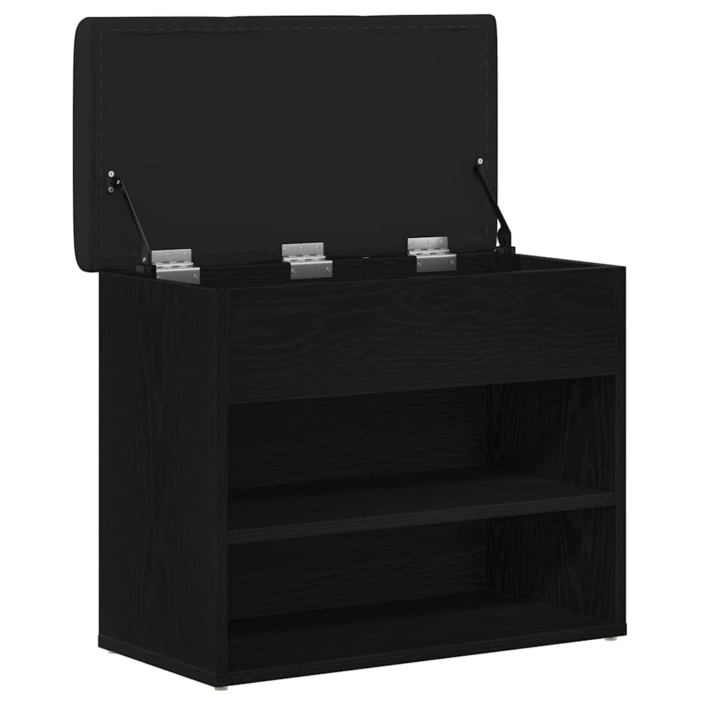 Klupa za pohranu Crni hrast 62 x 32 x 50 cm Konstruirano drvo