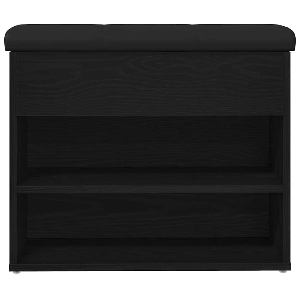 Klupa za pohranu Crni hrast 62 x 32 x 50 cm Konstruirano drvo