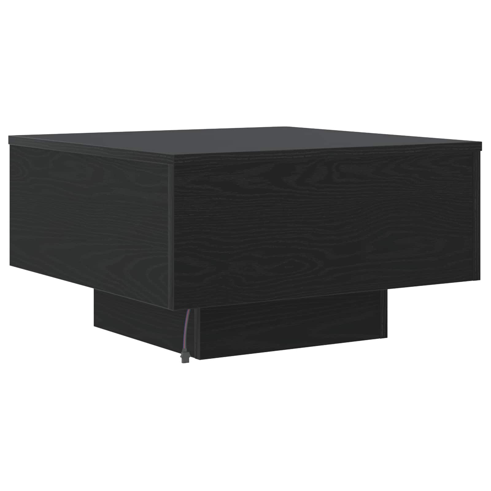 Kava Stol Crni hrast 55 x 55 x 31 cm Konstruirano drvo