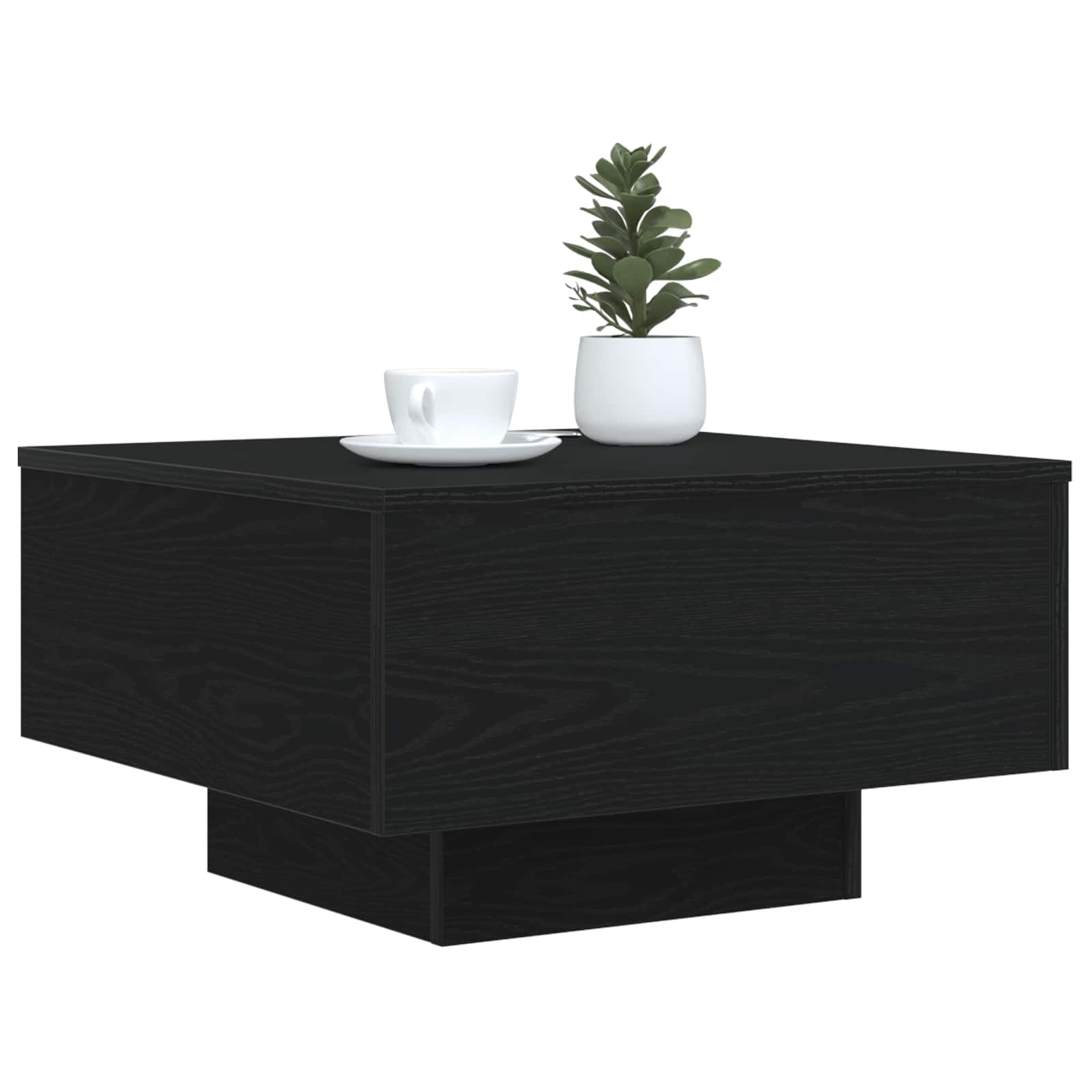 Kava Stol Crni hrast 55 x 55 x 31 cm Konstruirano drvo
