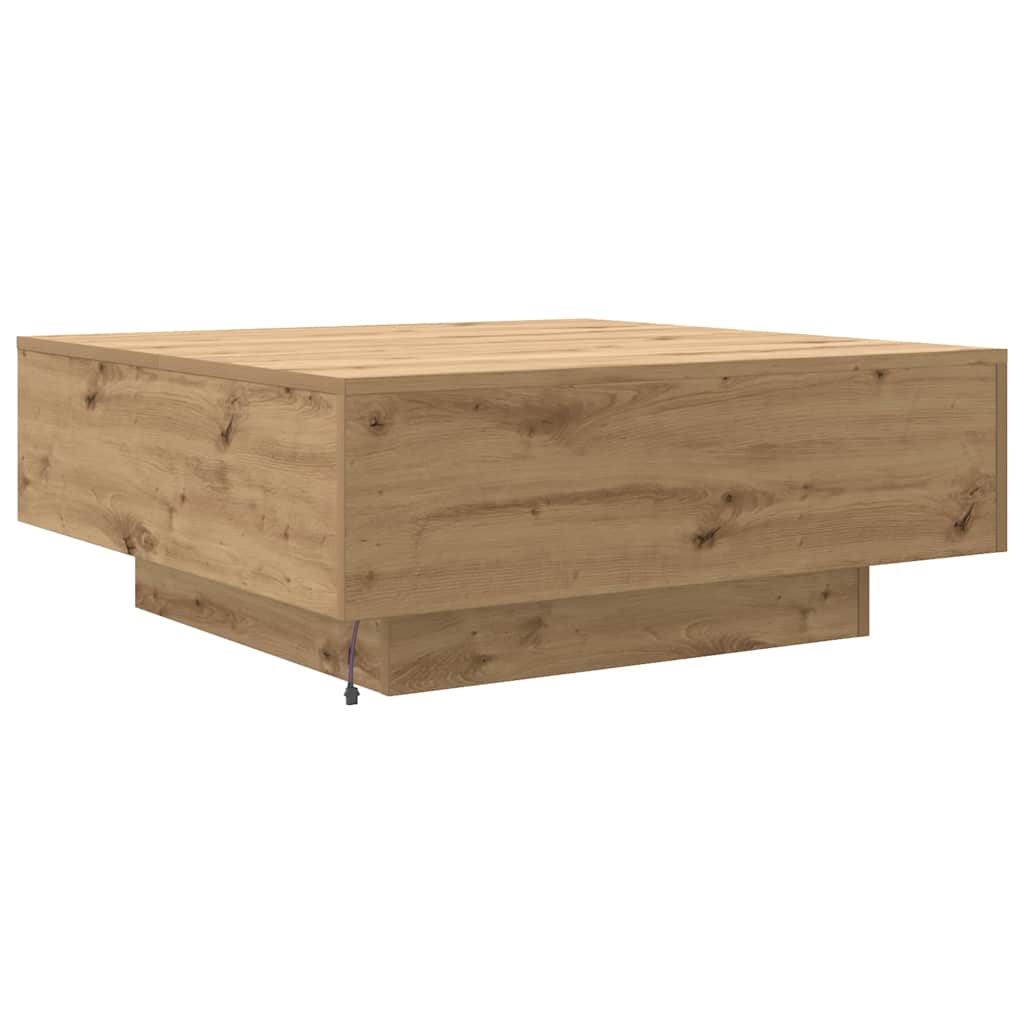 Kava Stol Umjetnički hrast 80 x 80 x 31 cm Konstruirano drvo
