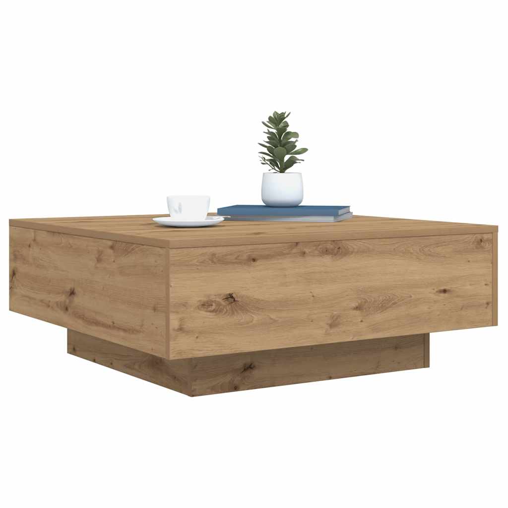 Kava Stol Umjetnički hrast 80 x 80 x 31 cm Konstruirano drvo