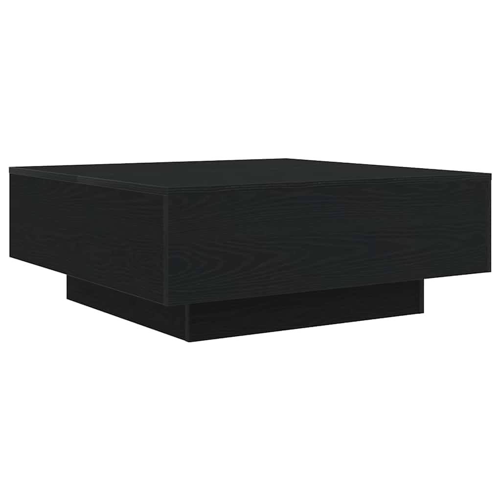 Kava Stol Crni hrast 80 x 80 x 31 cm Konstruirano drvo